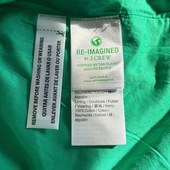 NWOT Reimagined by J Crew J Crew Factory smocked green & pink floral midi dress - Picture 11 of 16